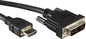 2m HDMI&sol; DVI-Kabel Stecker&sol; Stecker Secomp