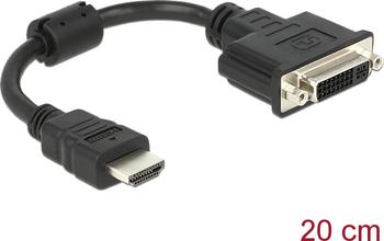 0,2m Delock Adapter HDMI Stecker > DVI 24+5 Buchse 