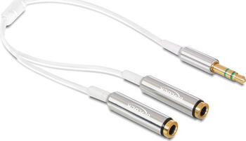 0,25m Klinken-Kabel Audio Klinkenstecker 3,5 mm > 2x Klinke 