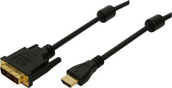 2m HDMI&sol; DVI-Kabel Stecker&sol; Buchse Logilink