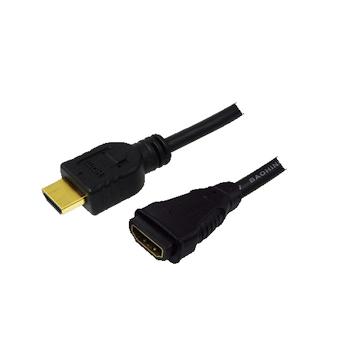 1m HDMI-Kabel Stecker/ Buchse LogiLink Ethernet 
