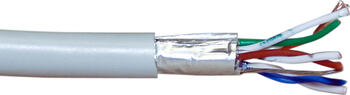 100m Patchkabel Cat.5e, grau, F/UTP, AWG26 CCA inLine 100m Patchkabel Cat.5e, grau, F/UTP, AWG26 CCA inLine