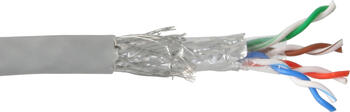 500m Verlegekabel, SF/UTP, Cat.5e, AWG24 CCA 500m Verlegekabel, SF/UTP, Cat.5e, AWG24 CCA