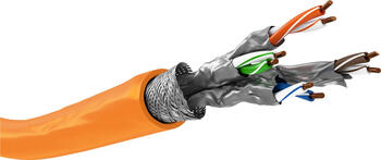 100m Netzwerkkabel Cat&period;7a S&sol;FTP &lpar;PiMF&rpar; CU&comma; AWG 23&sol;1 &lpar;solid&rpar; Installationskabel