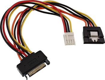 InLine SATA Stromkabel, SATA Buchse an SATA St. +3,5  St.