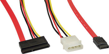 InLine SATA Anschlusskabel, mit Daten- und Stromanschluss 