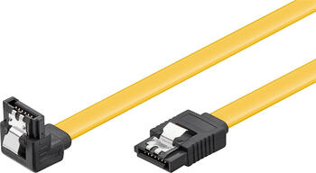 0,3m SATA III, 6Gb/s-Kabel gelb S-ATA L-Type > L-Type 90° goobay