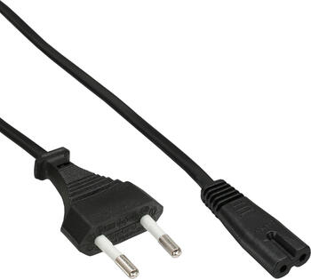 1m InLine Netzkabel, Netzstecker auf Euro 8 Buchse 1m InLine Netzkabel, Netzstecker auf Euro 8 Buchse