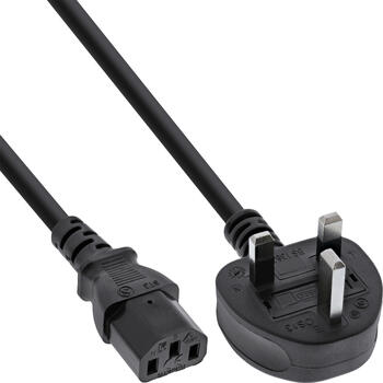 1&comma;8m Netzkabel&comma; Netzstecker England auf Kaltger&auml;testecker