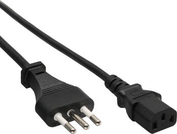 1&comma;8m Netzkabel&comma; Netzstecker Italien auf Kaltger&auml;testecker