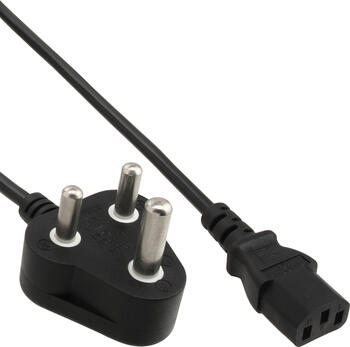 1&comma;8m Netzkabel&comma; Netzstecker S&uuml;dafrika 10A Typ M auf Kaltge&period;