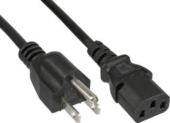 1&comma;8m Netzkabel&comma; Netzstecker USA auf Kaltger&auml;testecker C13