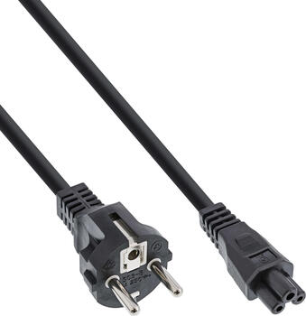 10m Netzkabel f&uuml;r Notebook&comma; 3pol Kupplung&comma; schwarz