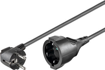 2m Stromverlängerung, Stecker-Typ F 230V, schwarz