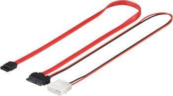 0,3m internes S-ATA SlimLine 2in1 Datensignal + Stromadapter