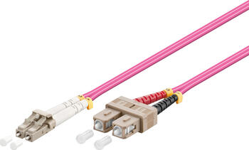 3m LWL Patchkabel LC-Stecker -> SC-Stecker, OM4 violett