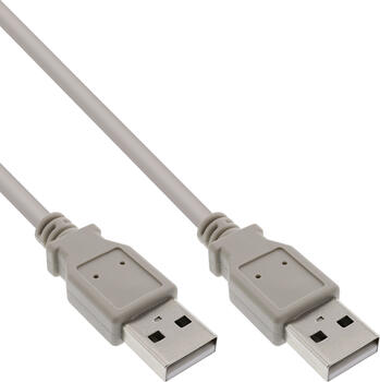 2m USB 2&period;0-Kabel&comma; A an A&comma; beige InLine