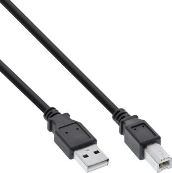 0&comma;5m USB 2&period;0 Kabel&comma; A an B&comma; schwarz InLine