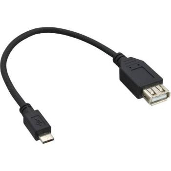 0,15m USB Adapterkabel Micro-A Stecker an USB A Buchse OTG 