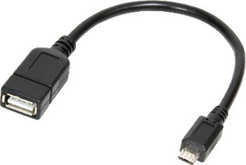 0,2m OTG Adapter für Smartphones Micro USB B male zu USB A 0,2m OTG Adapter für Smartphones Micro USB B male zu USB A