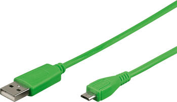 1&comma;0m USB 2&period;0-Kabel TypA auf TypB micro goobay gr&uuml;n