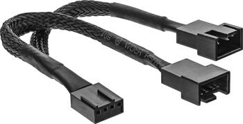 Poppstar Lüfter Verteilerkabel 3x20cm, Molex (m) auf 3x 2-Pin Stecker (m)  Computer-Kabel, (60 cm), 12V, zum Anschluss von Prozessor- und  Gehäuselüftern an ein Netzteil