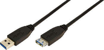 3m USB 3.0-A Stecker auf USB 3.0-A Buchse LogiLink Verlänge. 