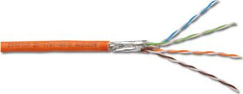 1m Netzwerkkabel Digitus Professional Twisted-Pair Simplex Verlegekabel, Cat7, S/FTP, ohne Stecker, orange, 1200MHz Eca 1m Netzwerkkabel Digitus Professional Twisted-Pair Simplex Verlegekabel, Cat7, S/FTP, ohne Stecker, orange, 1200MHz Eca