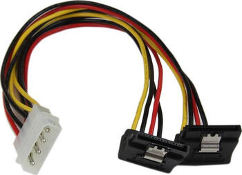 Adapter 4-Pin Molex auf SATA Y-Stromkabel rechts gewinkelt StarTech