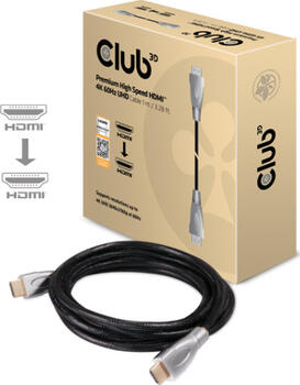1m HDMI-Kabel Stecker/ Stecker Club3D schwarz High Speed HDMI Kabel 3D Ethernet 4K 1m HDMI-Kabel Stecker/ Stecker Club3D schwarz High Speed HDMI Kabel 3D Ethernet 4K