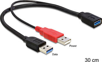 Delock Kabel USB 3.0 Typ A Stecker + USB Typ A Stecker auf USB 3.0 Typ A Buchse