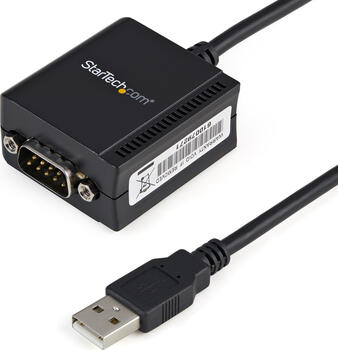 StarTech.com FTDI USB 2.0 auf Seriell Adapter USB zu RS232 / DB9 Konverter