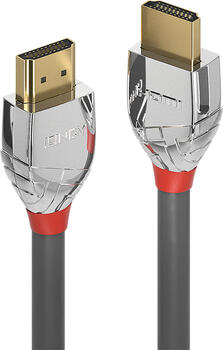 5m HDMI Kabel Lindy, Stecker/ Stecker grau/ silber