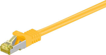 2m RJ45 Patchkabel S/FTP (PIMF) mit CAT 7 Rohkabel gelb