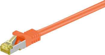 2m RJ45 Patchkabel S/FTP (PIMF) mit CAT 7 Rohkabel orange