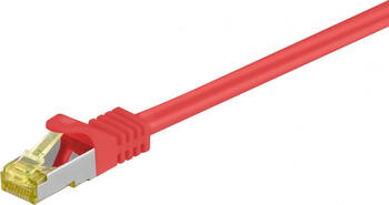 2m RJ45 Patchkabel S/FTP (PIMF) mit CAT 7 Rohkabel rot
