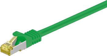 3m RJ45 Patchkabel S/FTP (PIMF) mit CAT 7 Rohkabel grün