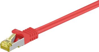 3m RJ45 Patchkabel S/FTP (PIMF) mit CAT 7 Rohkabel rot