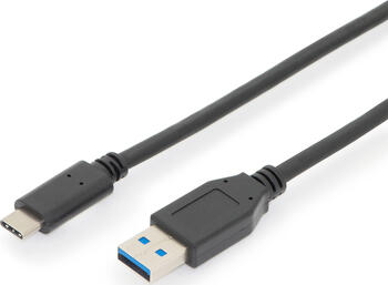 1,0m USB 3.1-Kabel Typ-C Stecker auf Typ-A Stecker DIGITUS