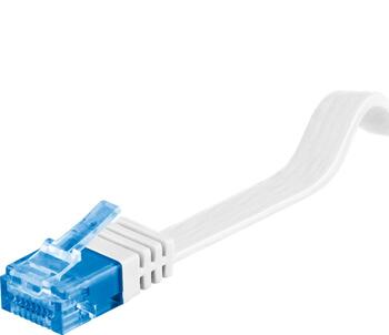 15m Flach-Patchkabel Cat.6a U/UTP weiß