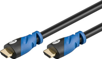1,5m Premium High-Speed 2.0b HDMI-Kabel stecker/ stecker mit Ethernet für 4k/60Hz schwarz goobay