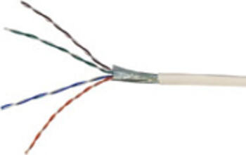 100m Netzwerkkabel Cat.5e F/UTP goobay AWG 26/7 grau