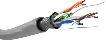 305m Netzwerkkabel Cat.5e U/UTP goobay AWG 26/7 grau