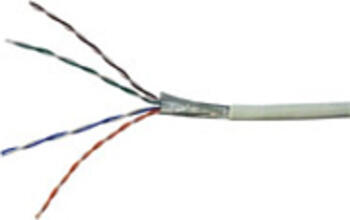 100m Netzwerkkabel Cat.5e F/UTP goobay AWG 24/1 grau