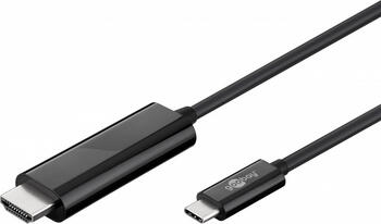 1,8m USB C zu HDMI Adapterkabel 4k60Hz, schwarz 