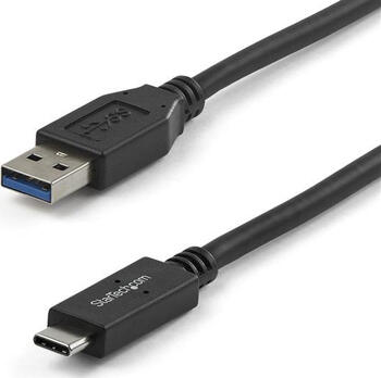 1m StarTech USB 3.1 Kabel, USB-C 3.1 auf USB-A 3.1 schwarz 
