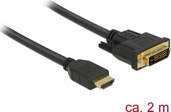 2m HDMI-A zu DVI 24+1 Kabel Delock 
