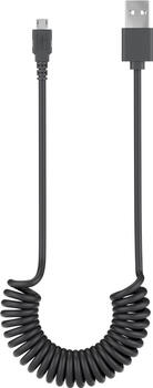 1m USB 2&period;0-Kabel TypA auf TypB micro Spiralkabel goobay