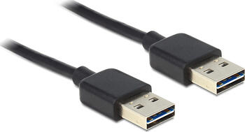 3m EASY-USB 2.0 Typ-A Stecker > EASY-USB 2.0 Typ-A Stecker schwarz
