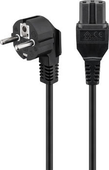 2m Netzkabel Schuko Stecker auf C15 Buchse